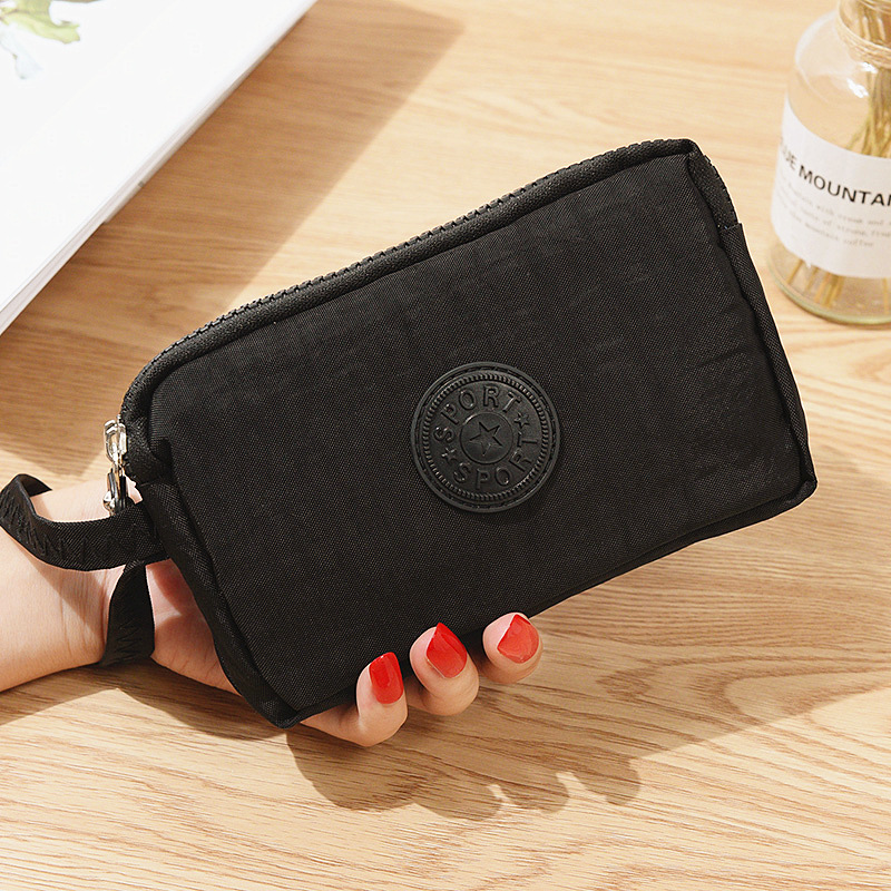 Mini Three layer Zipper Retro Coin Purse Canvas Portable - Temu