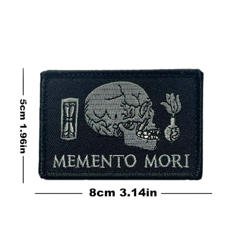 Skull Badge Patches Men Military Tactical Hook Embroidered - Temu