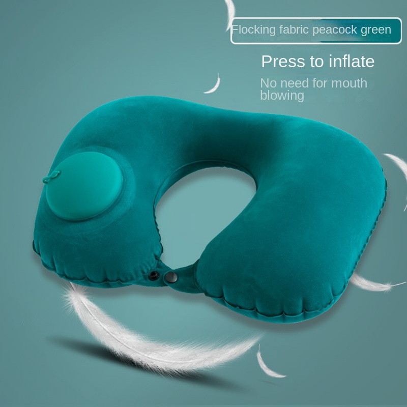 Inflatable Travel Pillow, Adjustable Inflatable Neck Pillow, Portable  Inflatable Pillow U-Shaped with Eye Mask,Earplug and Carry Bag, for  Airplanes,Traveling,Lumbar Support, 1PC 