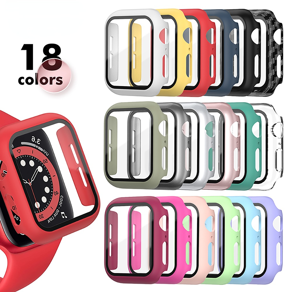 

Matte Watch Case For Iwatch 45mm 41mm 44mm 40mm 42mm 38mm, Screen Protector For Iwatch Se 8 7 6 5 4 3 2 1