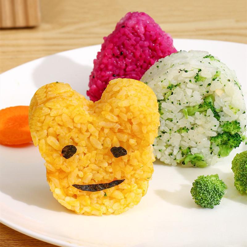 Cute Sushi Rice Mold Animal Shape Rice Ball Moulds Makers Plastic Sushi  Molds