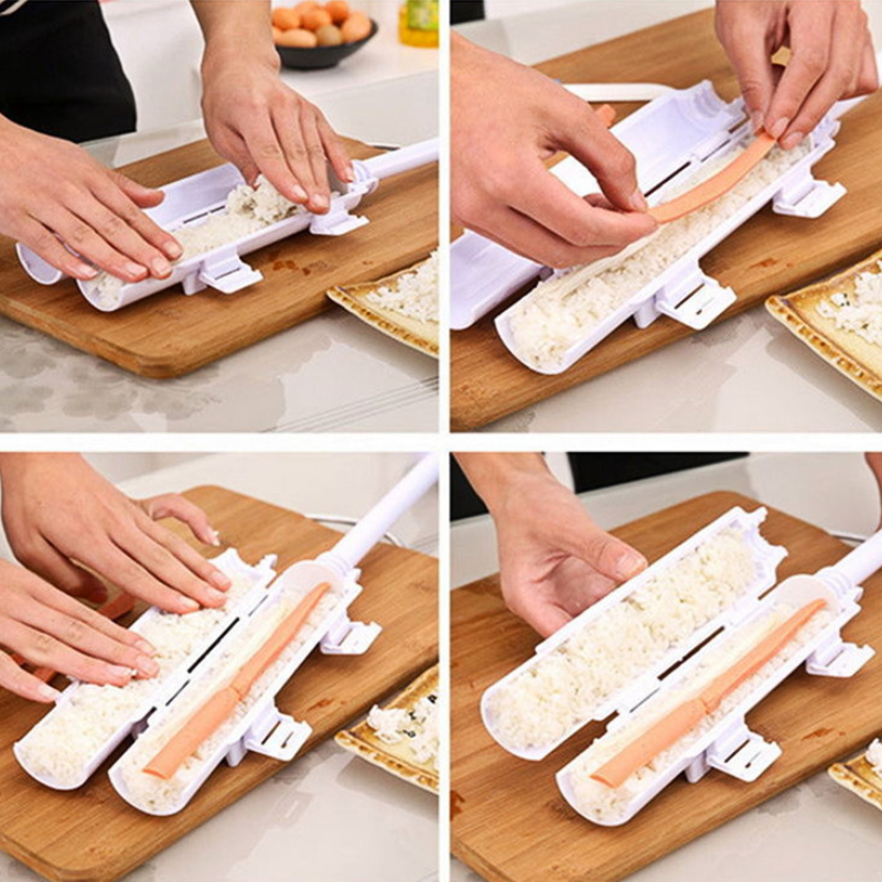 Sushi Maker Roller Rice Mold Bazooka Meat Rolling Tool DIY Sushi
