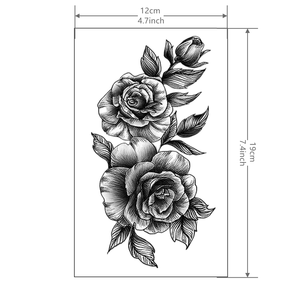 Waterproof Flower Tattoo Sticker Long lasting Temporary - Temu