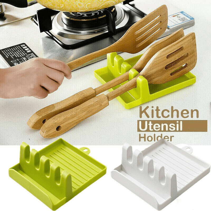 Abs Utensil Rest With Drip Pad Kitchen Utensil Holder For - Temu