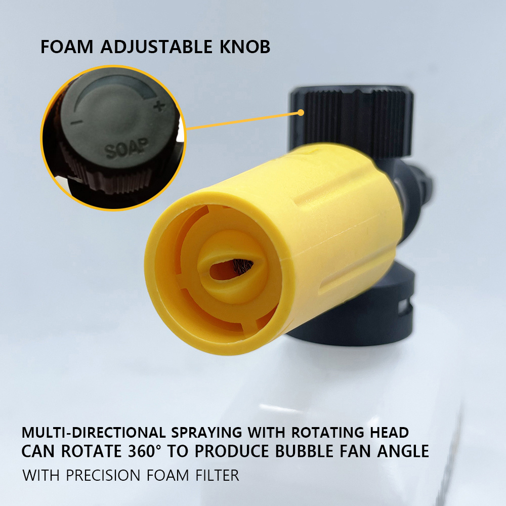 Acheter Mousse Cannon Bouteille Voiture Plastique Mousse Distributeur  Nettoyeur Haute Pression Accessoires Compatible avec Karcher K2-K7