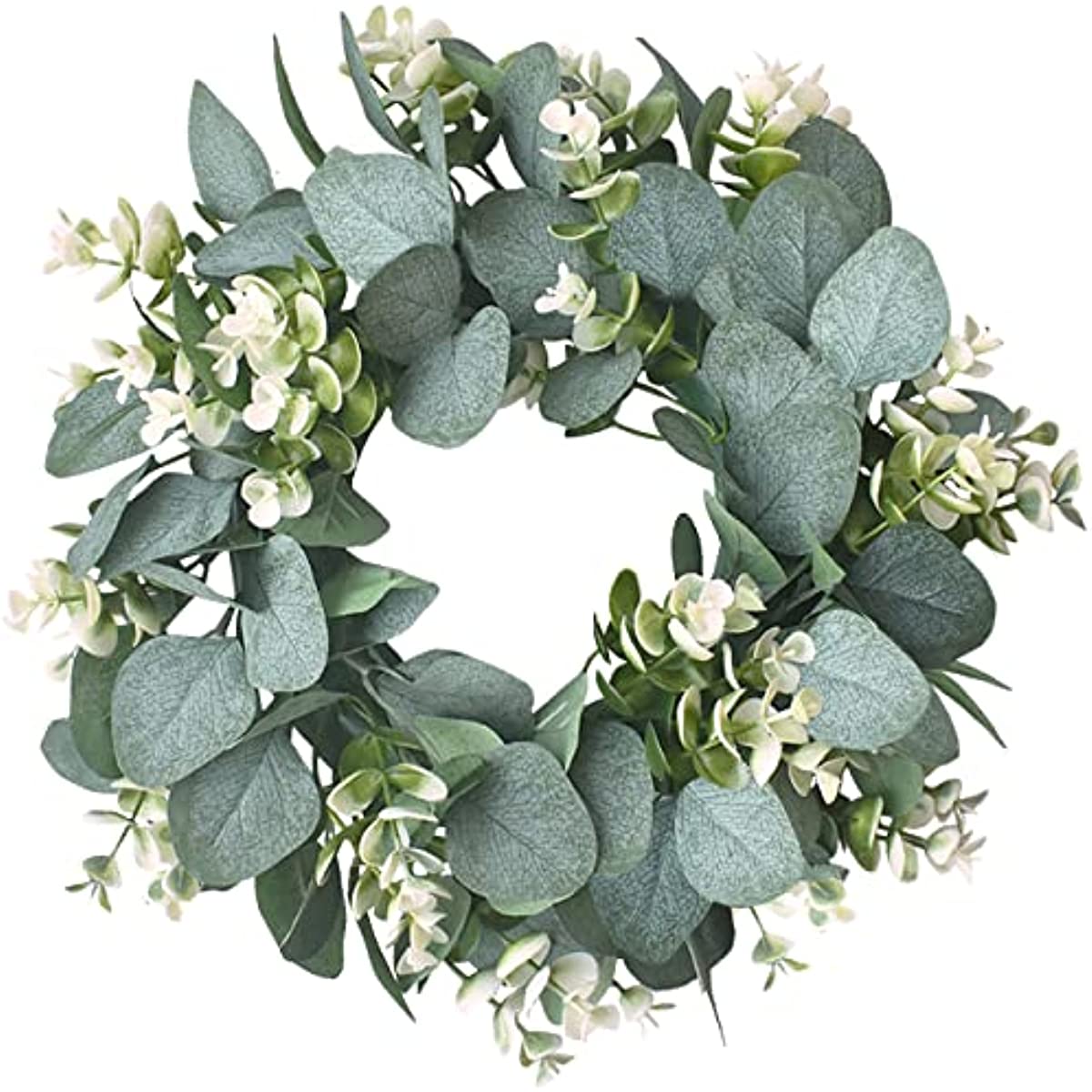 Artificial Eucalyptus Wreath Fabric Eucalyptus Leaf Wreath - Temu