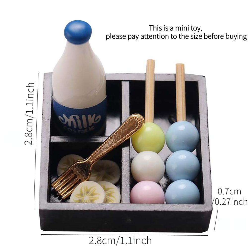 Re-ment Miniature BLUE BENTO LUNCH BOX & UTENSILS Mini Figure Dollhouse  Barbie