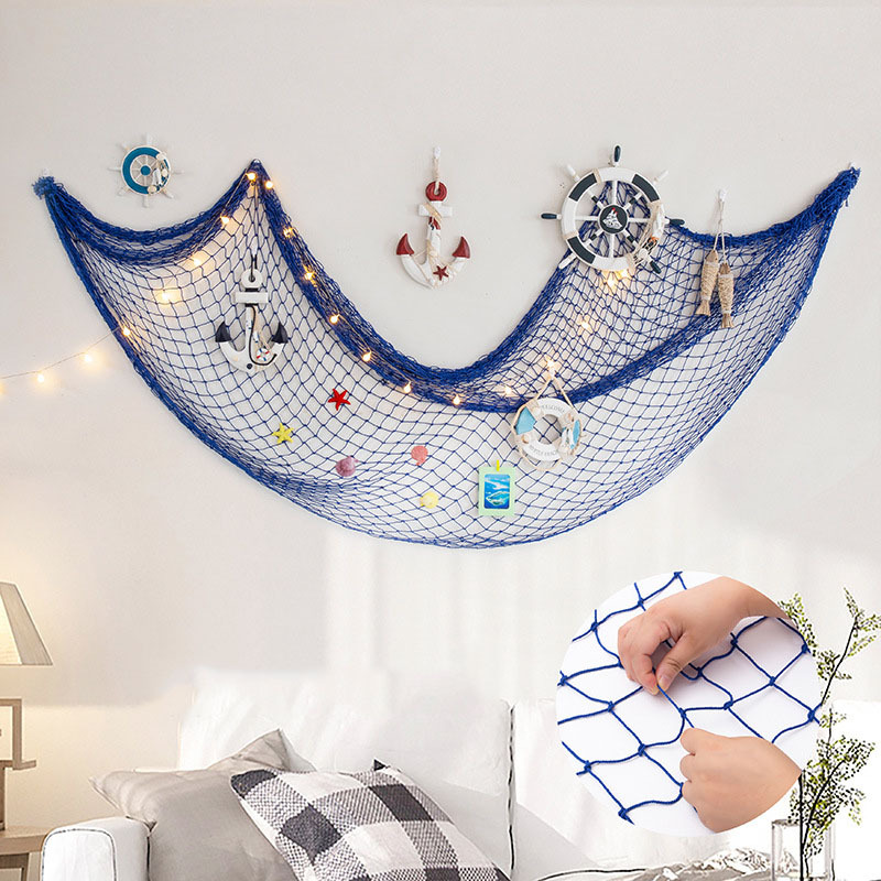 39 37 78 74inch Mediterranean Fishing Net Thick Line Hemp Rope Shell Net  Photography Props Background Wall Decoration Pendant, Free Shipping On  Items Shipped From Temu