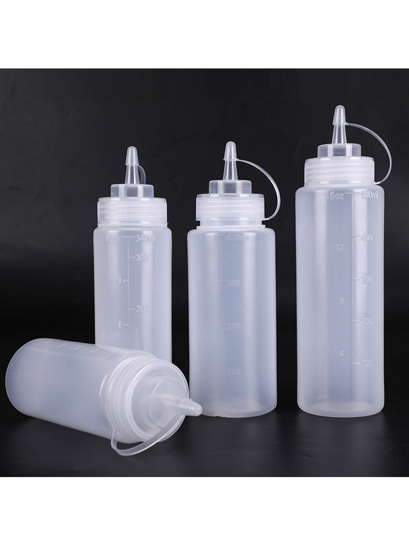 Dropship 3pcs; Condiment Squeeze Bottles; Plastic Condiment