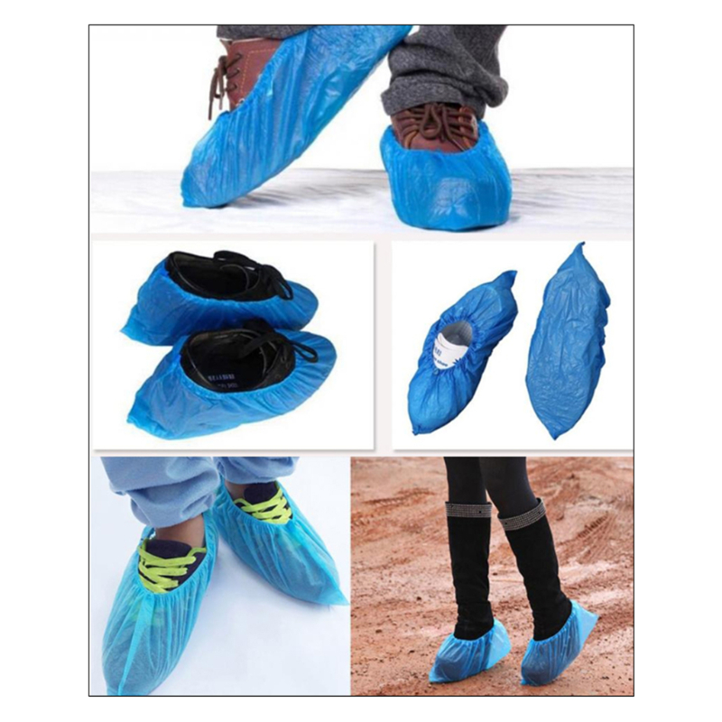 100 pièces couvre-chaussures antidérapants couvre-chaussures jetables pour  chaussures bureau à domicile couvre-chaussures en plastique pour Machine de  couvre-chaussures automatique 
