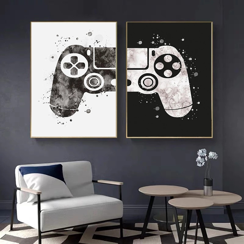 Gaming Prints for Game Room Boys Gamer Poster Games Room Wall Art  PlayStation