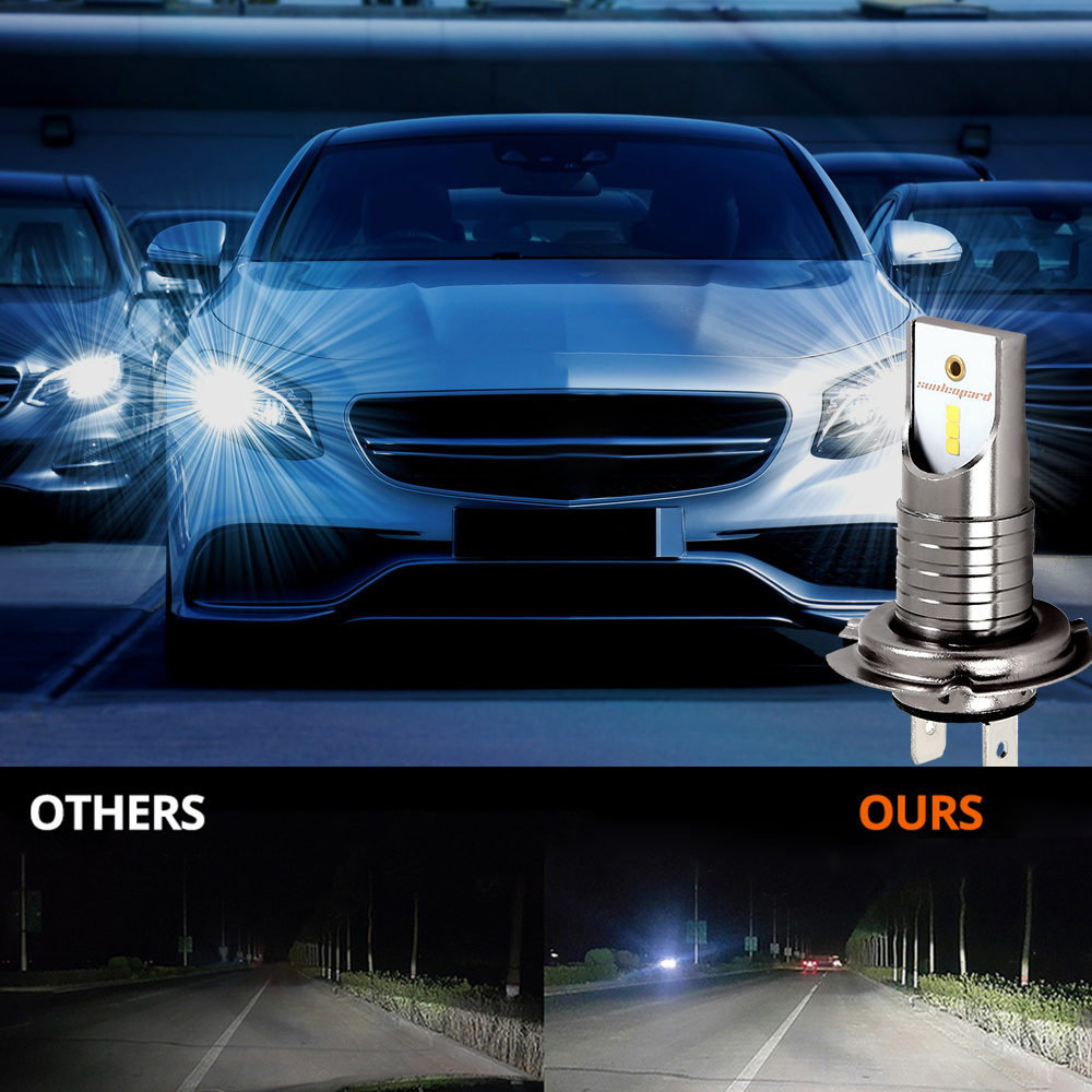 Fog Lights H7 Led 6000k White Cars Bulbs Replacement Of Signals