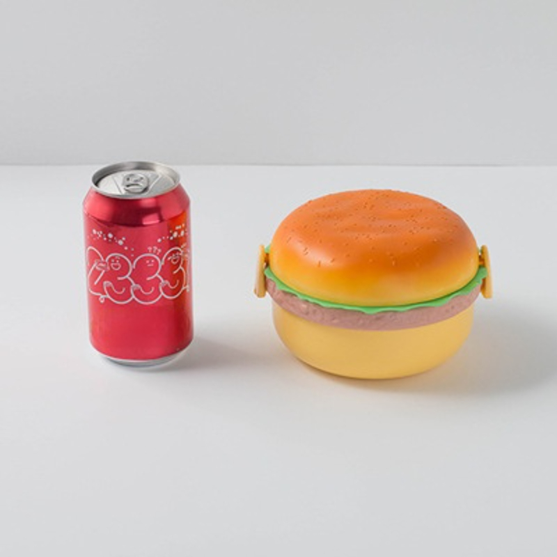 Hamburger Design Bento Box Metal Lunch Box Picnic Box - Temu