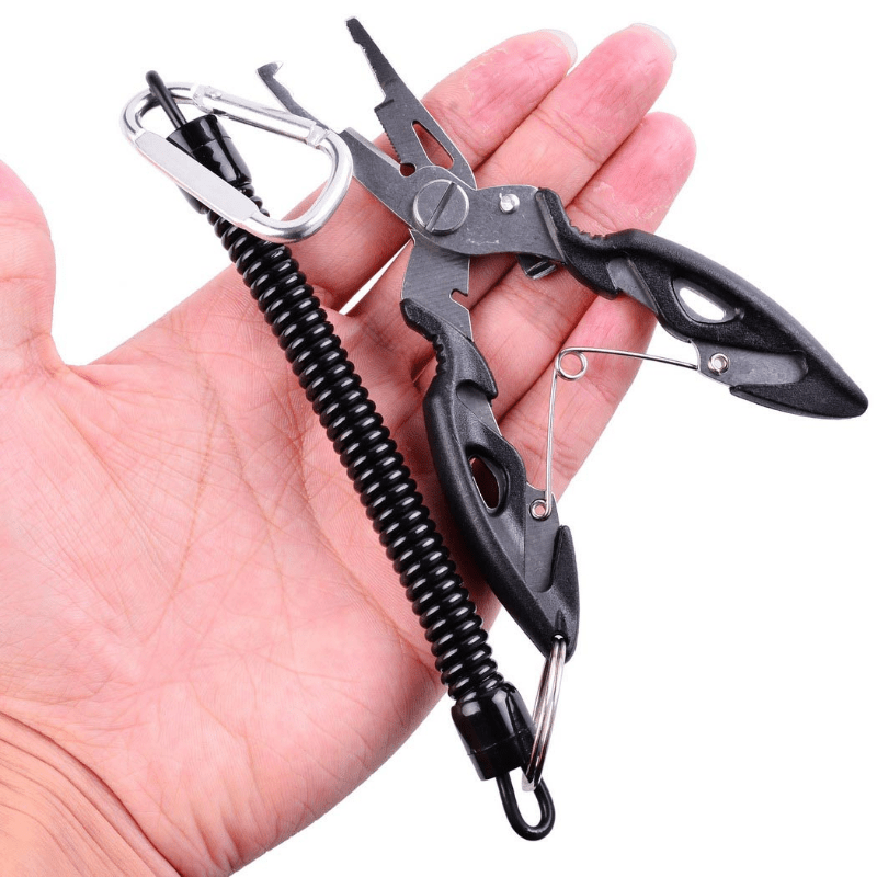 Stainless Steel Fishing Pliers With Scissors Lure Cutter Fish Hook Remover  Fishing Accessories For Fishing Camping