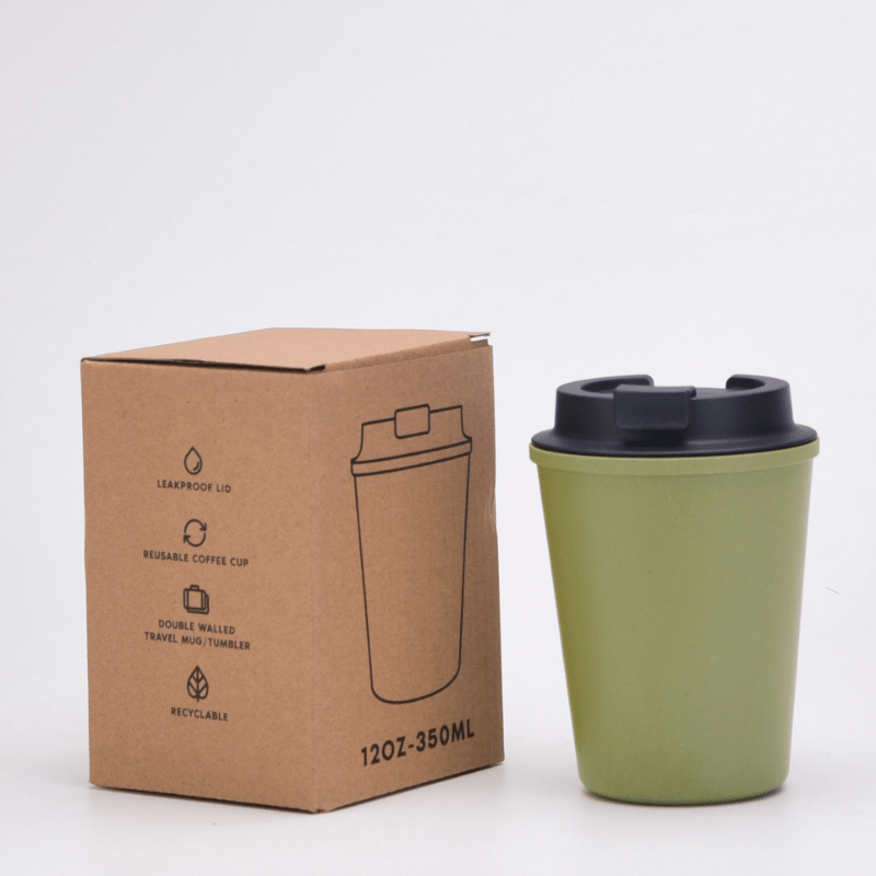 Portable Reusable Coffee Cup Travel Wheat Straw Fiber Coffee - Temu