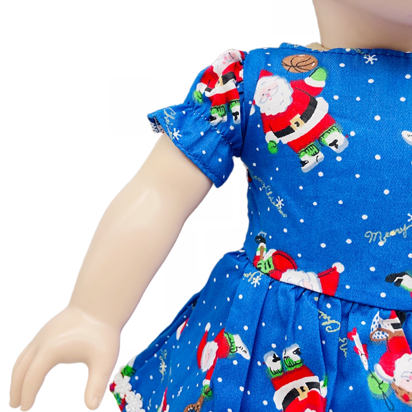 Doll Clothes Accessories Santa Claus Pattern Doll Dress - Temu Canada