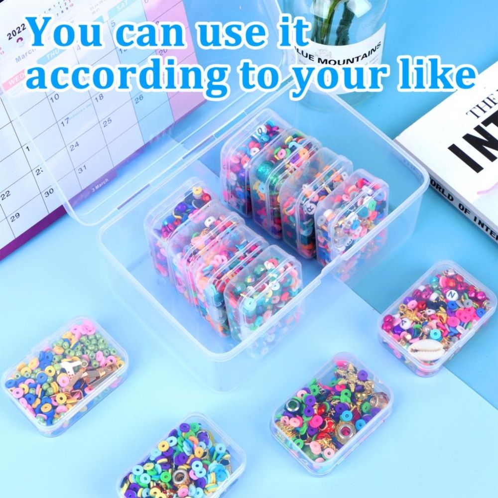 12 Pack Small Colorful Plastic Classroom Storage Bins For