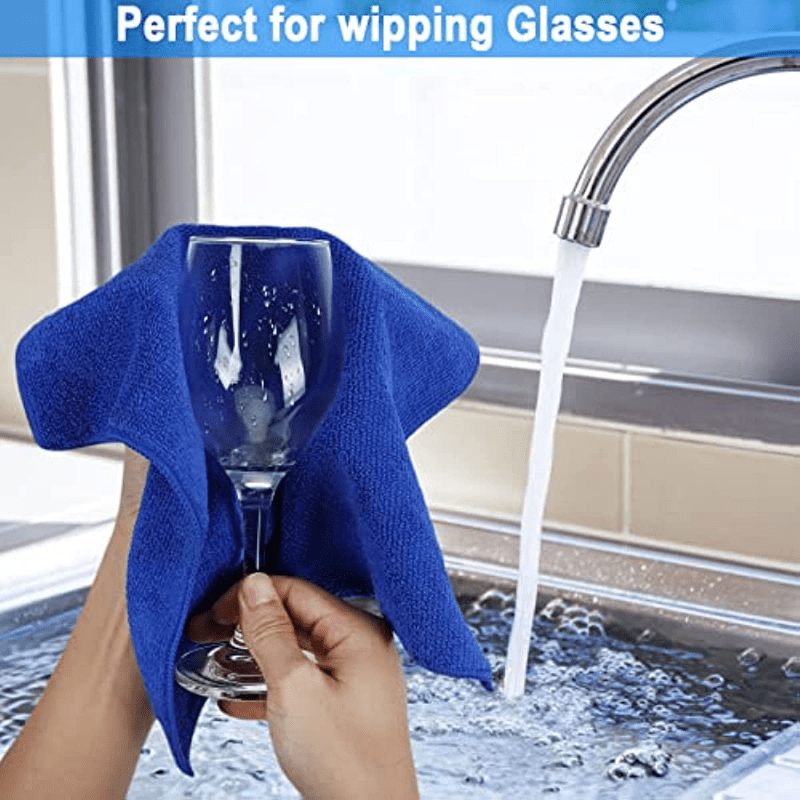 Cleaning Cloths Kitchen Towels Microfiber Washcloths Lint Free Dish Cloth  Reusable Dishtowels Household Super Absorbent Fast Dry