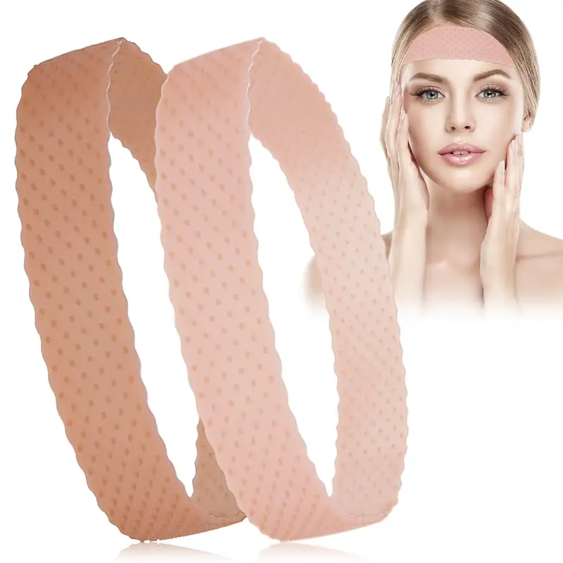 Temu 2 Pcs Transparent Silicone Wig, Toupee, Hairpiece Grips, Non-Slip Wig Grip Headband, Seamless Elastic Wig Band Sweatproof, Adjustable Wig Grip, for