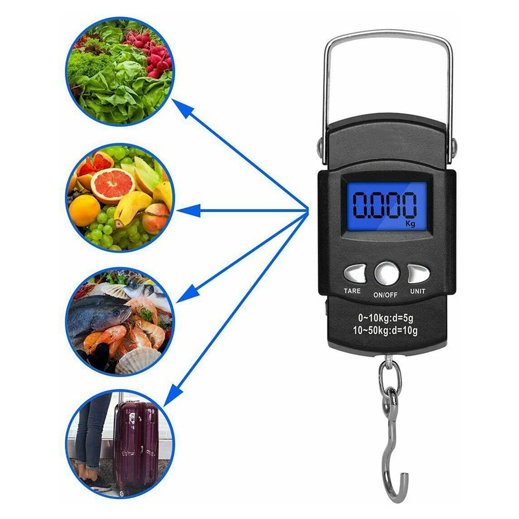 Fish Scale Hanging Scale Portable Scale LCD Digital Weight