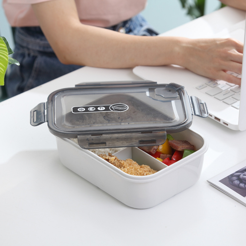 Multipurpose Microwaveable Lunch Box Grid Design Capacity - Temu