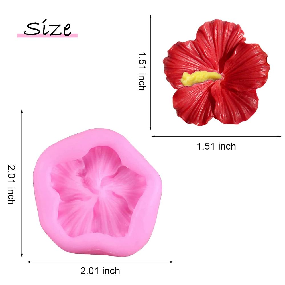 Mini Five petal Hibiscus Flower Mold Silicone Mold Diy Mini - Temu