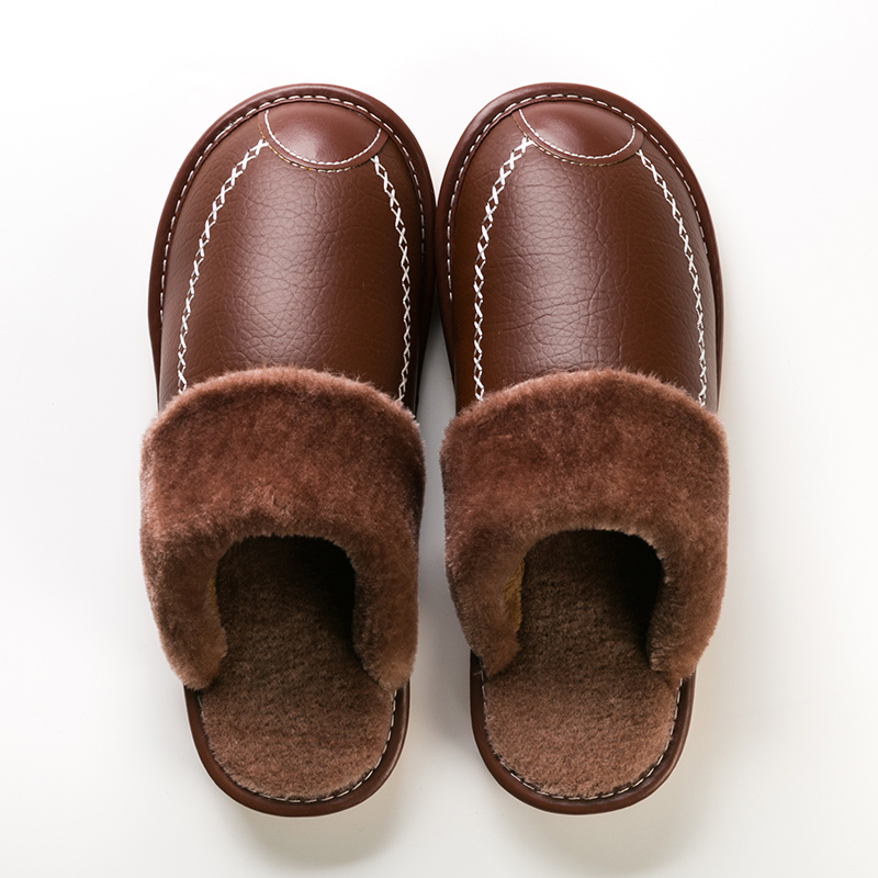 men's warm fleece cozy slides comfortable fuzzy soft 39 40 light brown 10