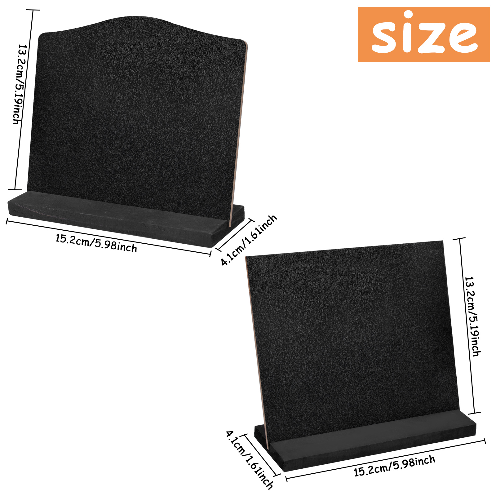 Chalkboards Mini Blackboard Wood Chalk Board With Wood Base - Temu