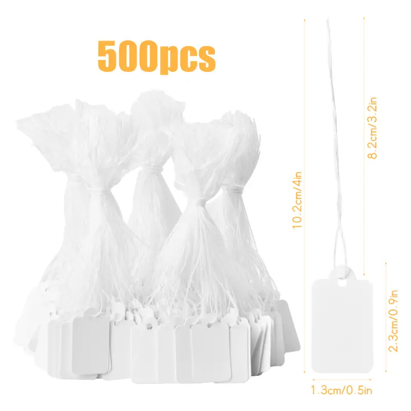 Small Tags with String Price Labels String Tie Watch Jewelry Dress