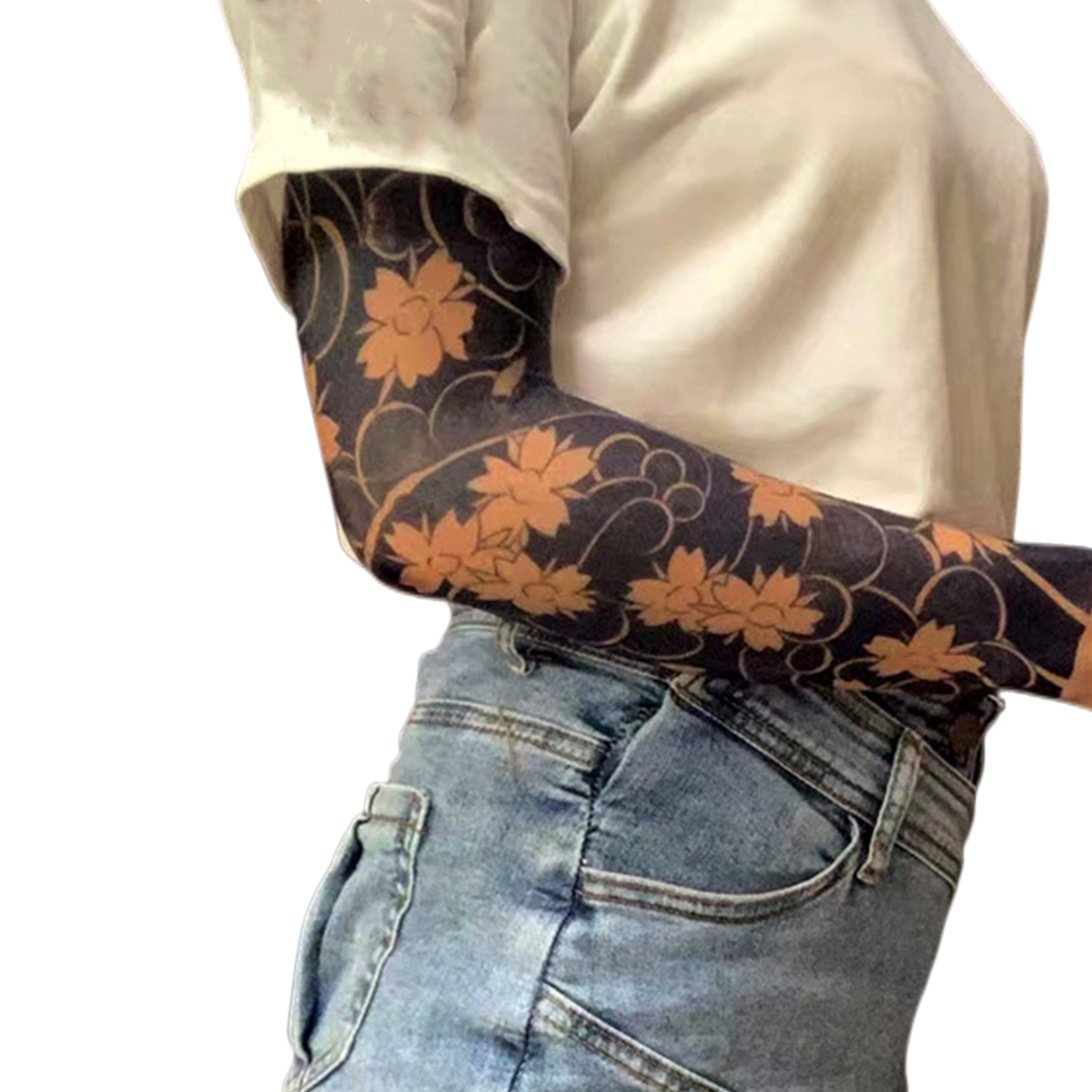 Large Flower Tattoo Sticker, Waterproof And Long-lasting ( About 15 Days ) Temporary Tattoo Sticker