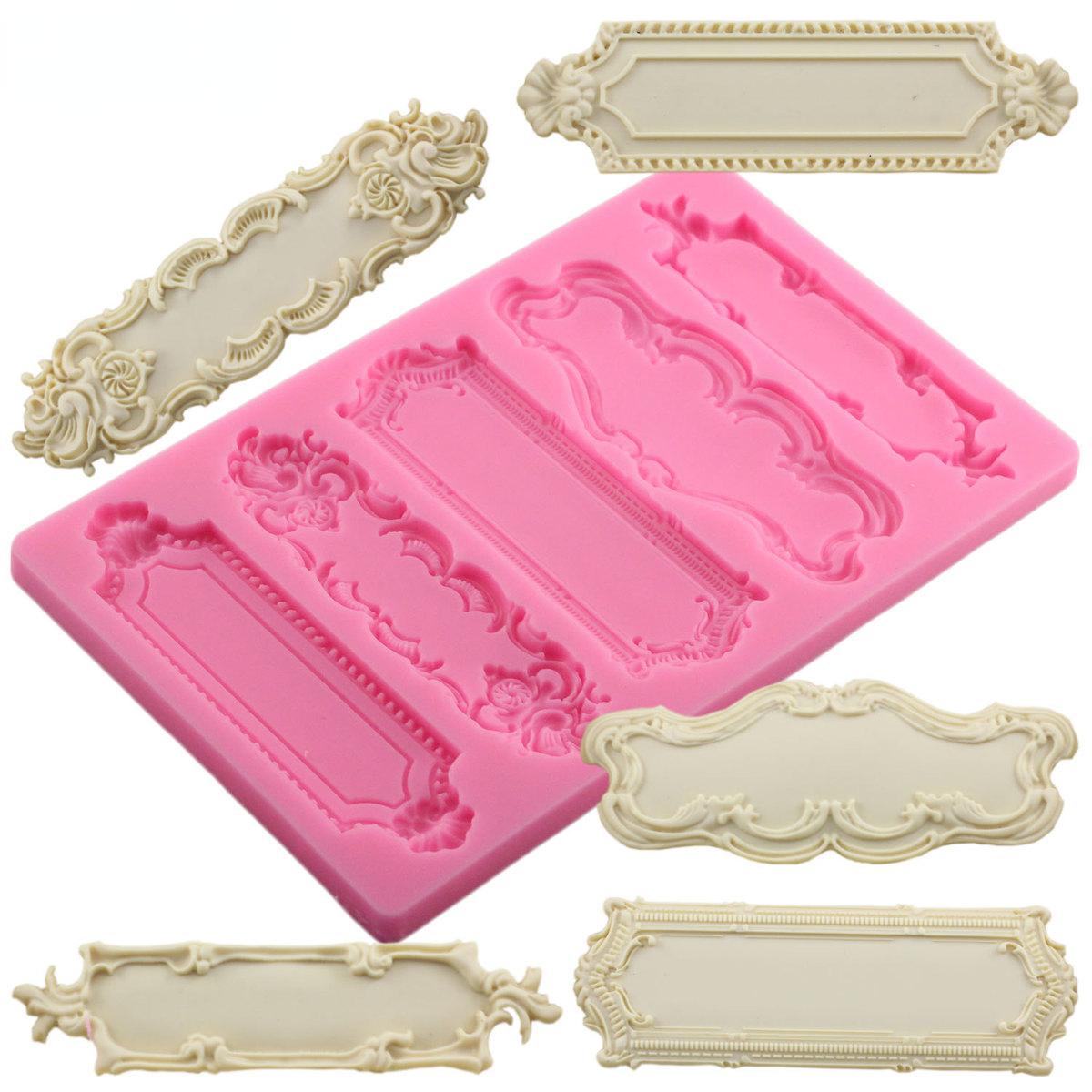 

1pc Silicone Molds Diy Cake Baking Cake Border 3d Cupcake Fondant Decorating Tools Candy Chocolate Mould