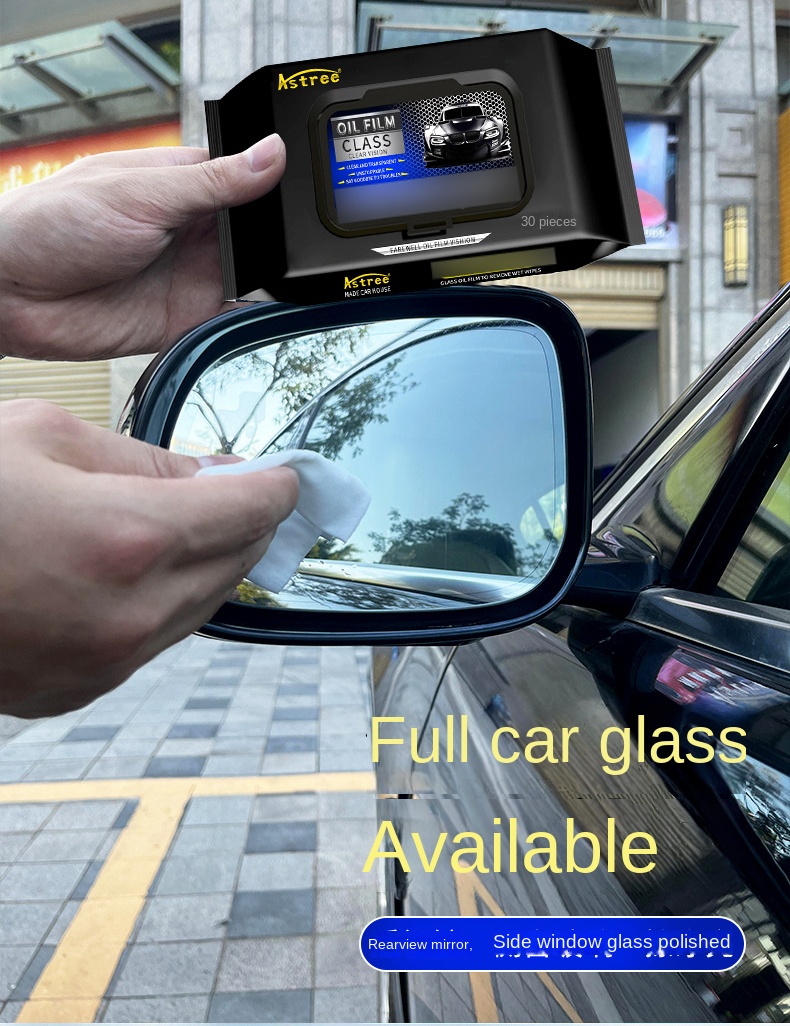 Easily Remove Car Glass Oil Film With Wash-Free Wipes - No Windshield  Decontamination Needed!