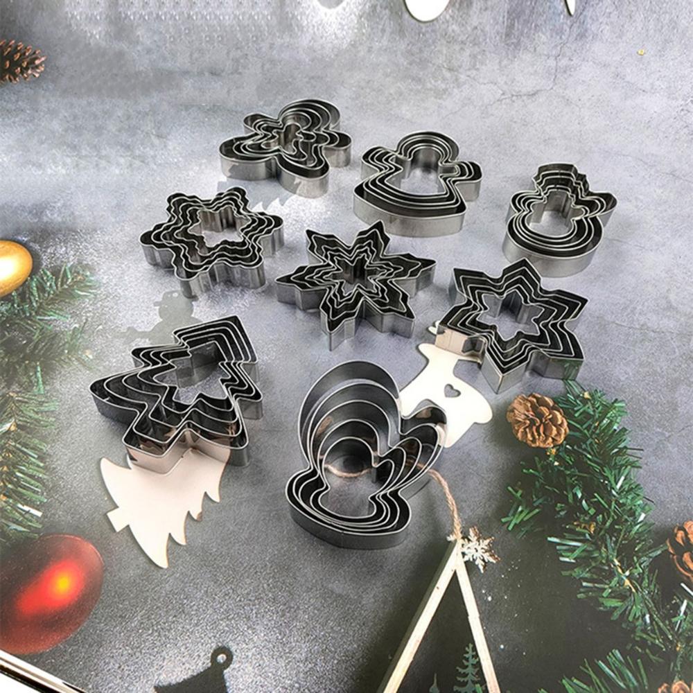 Snowflake Cookie Cutters, Stainless Steel Pastry Cutter Set, Christmas  Biscuit Molds, Baking Tools, Kitchen Accessories, Xmas Decor - Temu