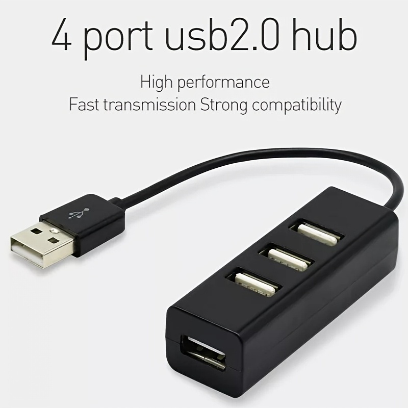 High Speed Usb Hub 4 port Usb 2.0 With Cable Mini Usb - Temu