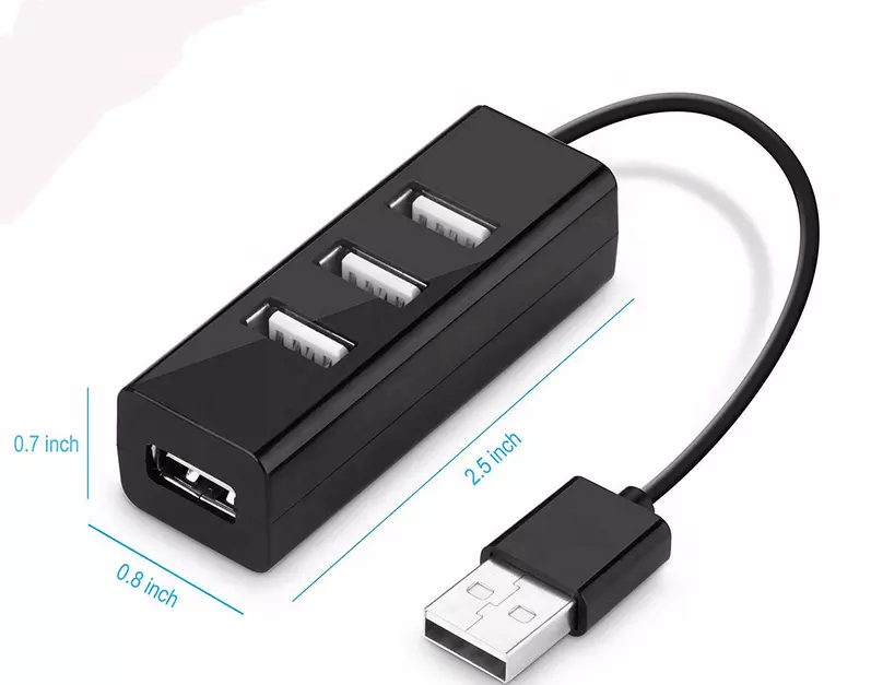 Hub USB ad alta velocità 4 porte USB 2.0 con cavo Mini USB Splitter Hub usa  adattatore di alimentazione presa multipla per PC Laptop Notebook -  AliExpress