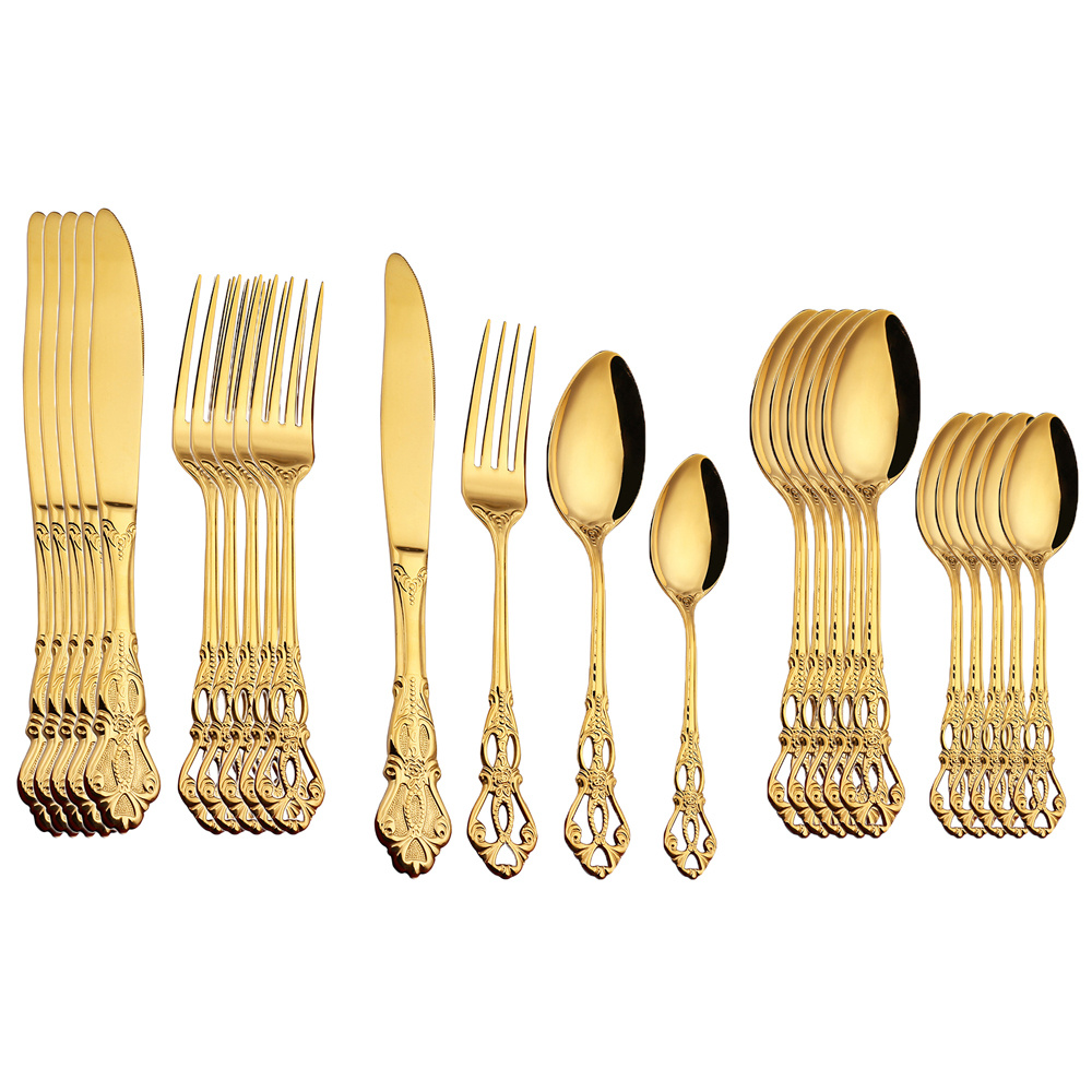 Retro Vintage Cutlery Set Includes Coffee Spoon Salad Fork - Temu