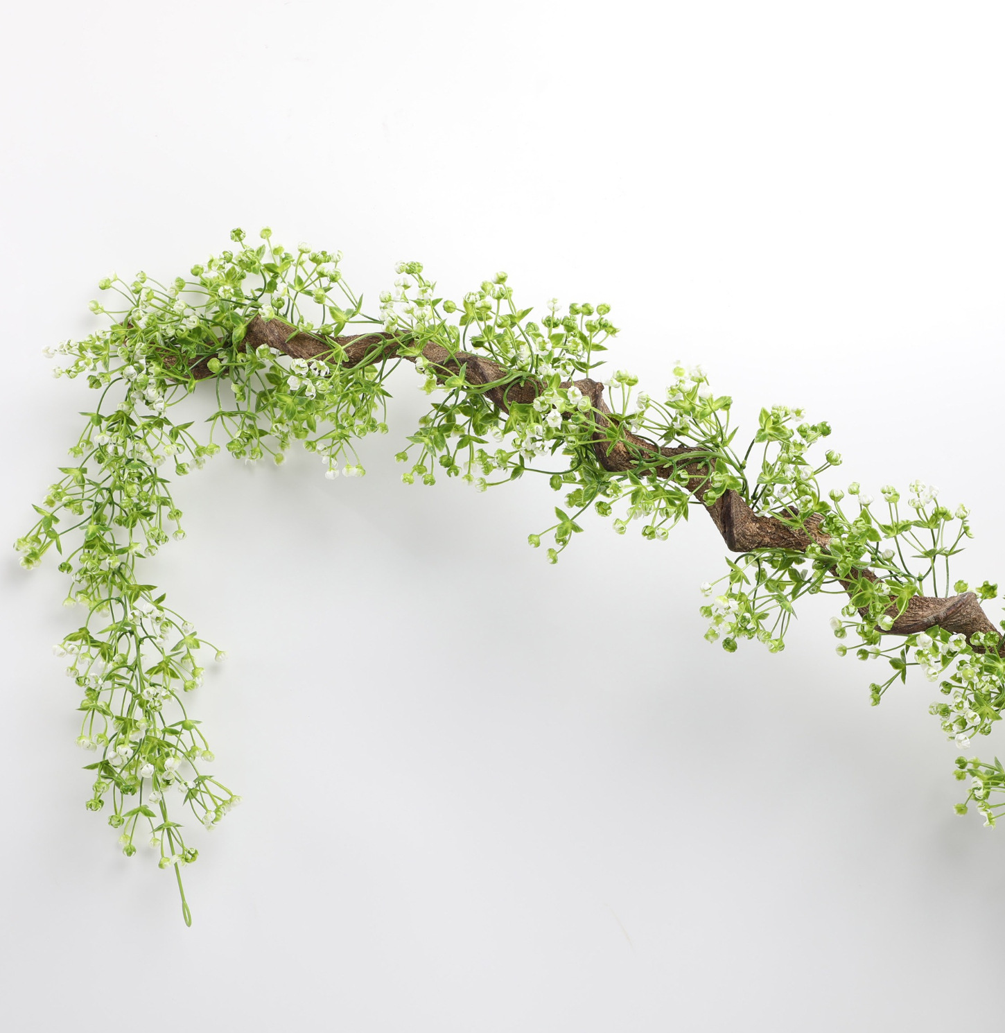 1pc Artificial Baby's Breath Garland, Simulation Flowers Greenery Grass  Vine Arch Ornament Wall Hanging, For Home Room Wedding Decoration  68.9inch/5.7