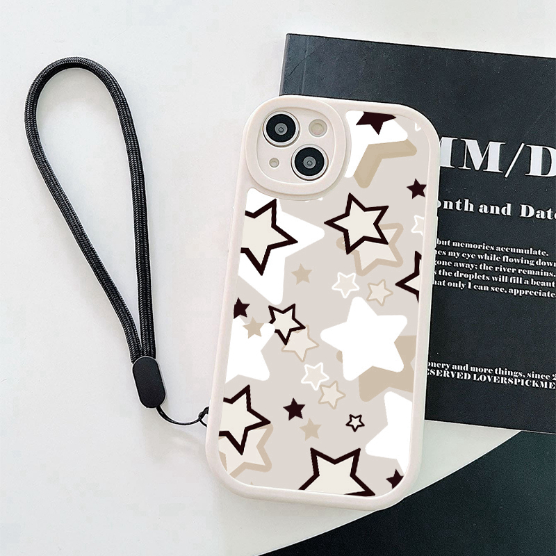 Graphic Printed Phone Case With Lanyard For Iphone 14 13 12 11 X