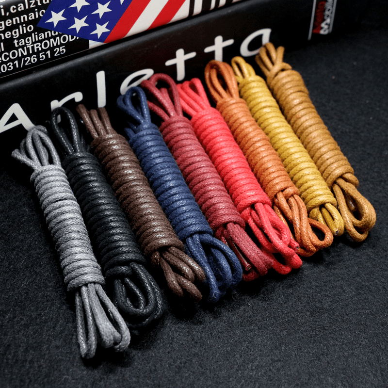 Shoe Laces Cord Leather Dress Shoes Boots Laces Strings Round Waxed  Shoelaces