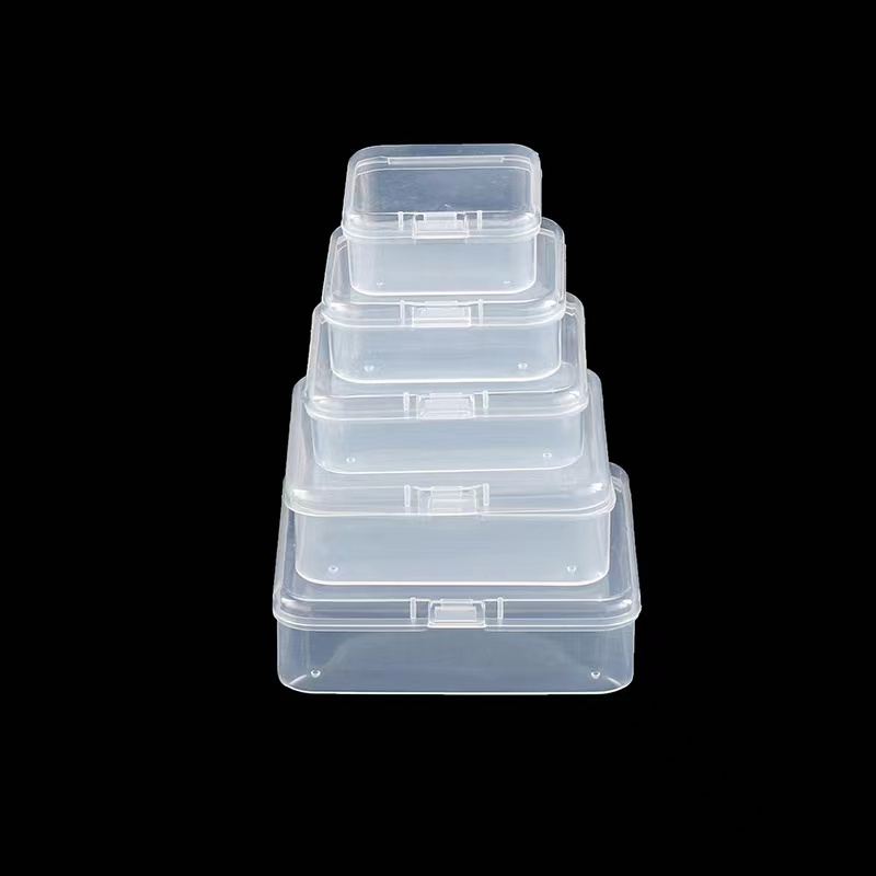 Transparent Square Small Plastic Containers Storage Box Lid - Temu Canada