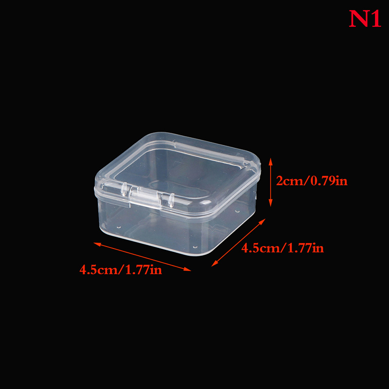 Small Square Plastic Container Lid  Clear Square Plastic Container - Small  Box Clear - Aliexpress