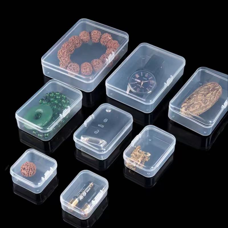 Transparent Square Small Plastic Containers Storage Box With - Temu Japan