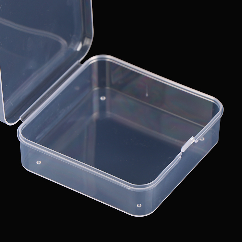 Transparent Square Small Plastic Containers Storage Box Lid - Temu Canada