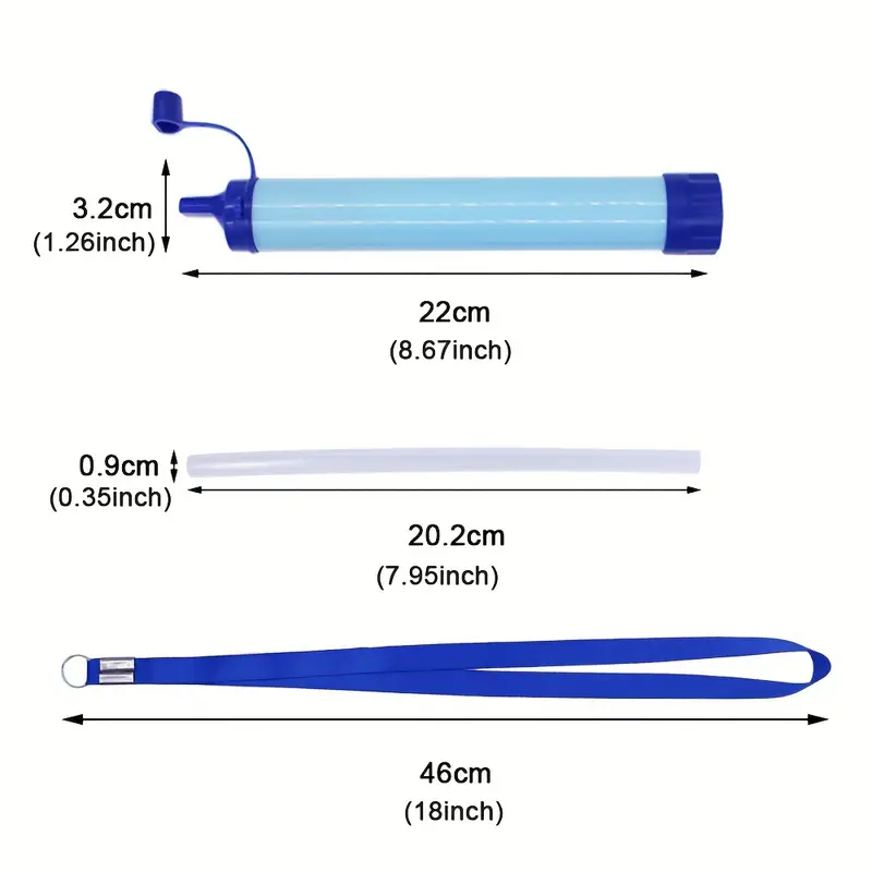 personal water purifier water filter straw portable water filter for hiking camping travel hunting fishing outing survival backpacking emergency gear details 2