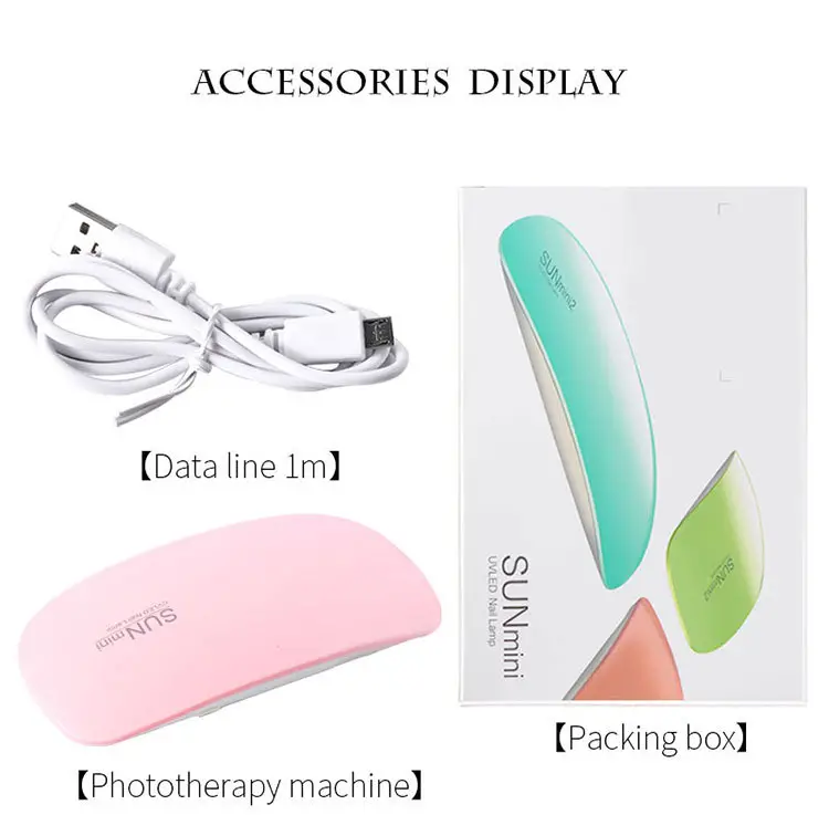 uv led nail dryer mini portable mouse nail lamp machine with usb charging single finger phototherapy lights for nails art tools details 3