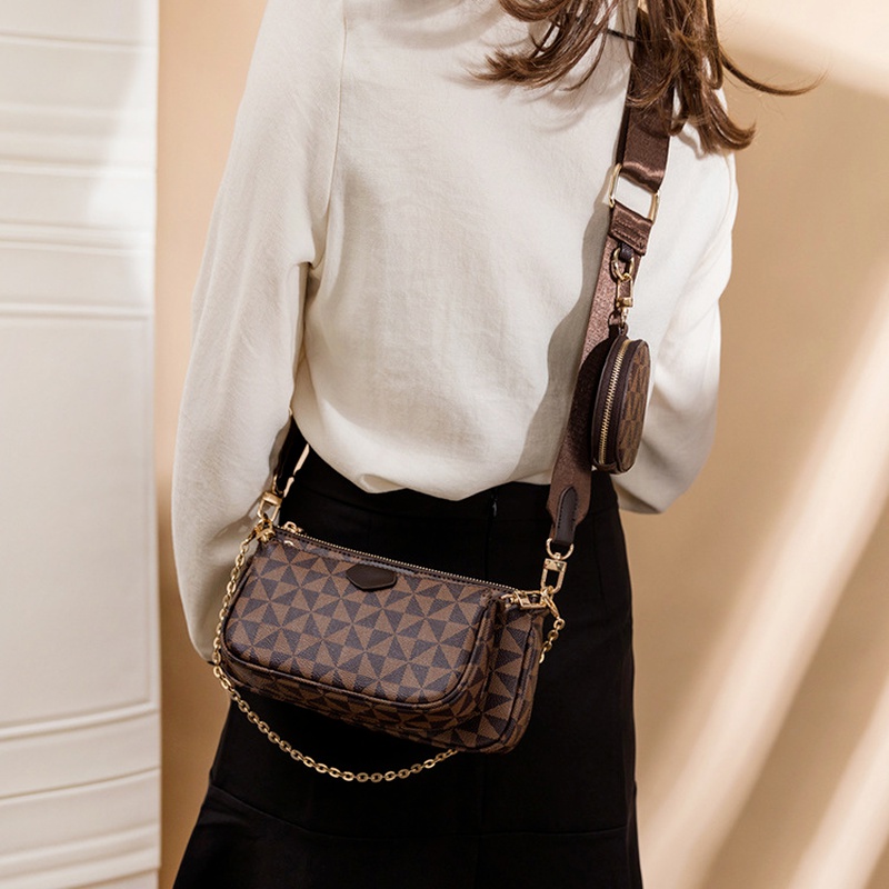 1 Crossbody Bag For Women, Geo Pattern Shoulder Bag With Coin