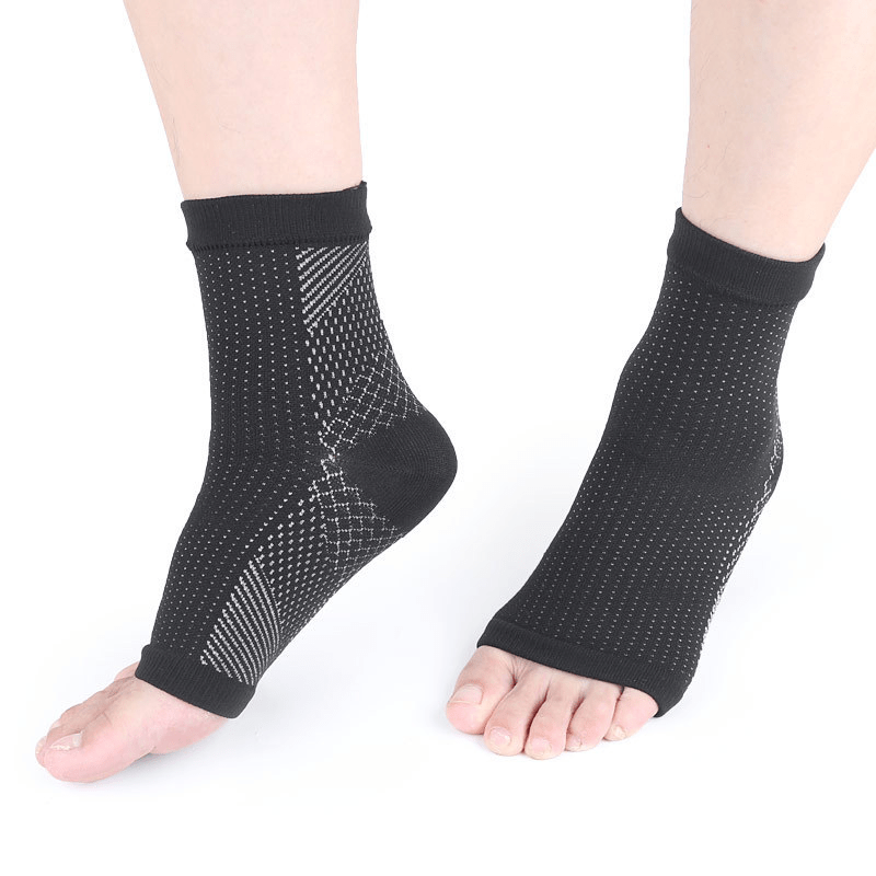Sports Heel Invisible Toeless Compression Socks, Size: S/M(Copper)