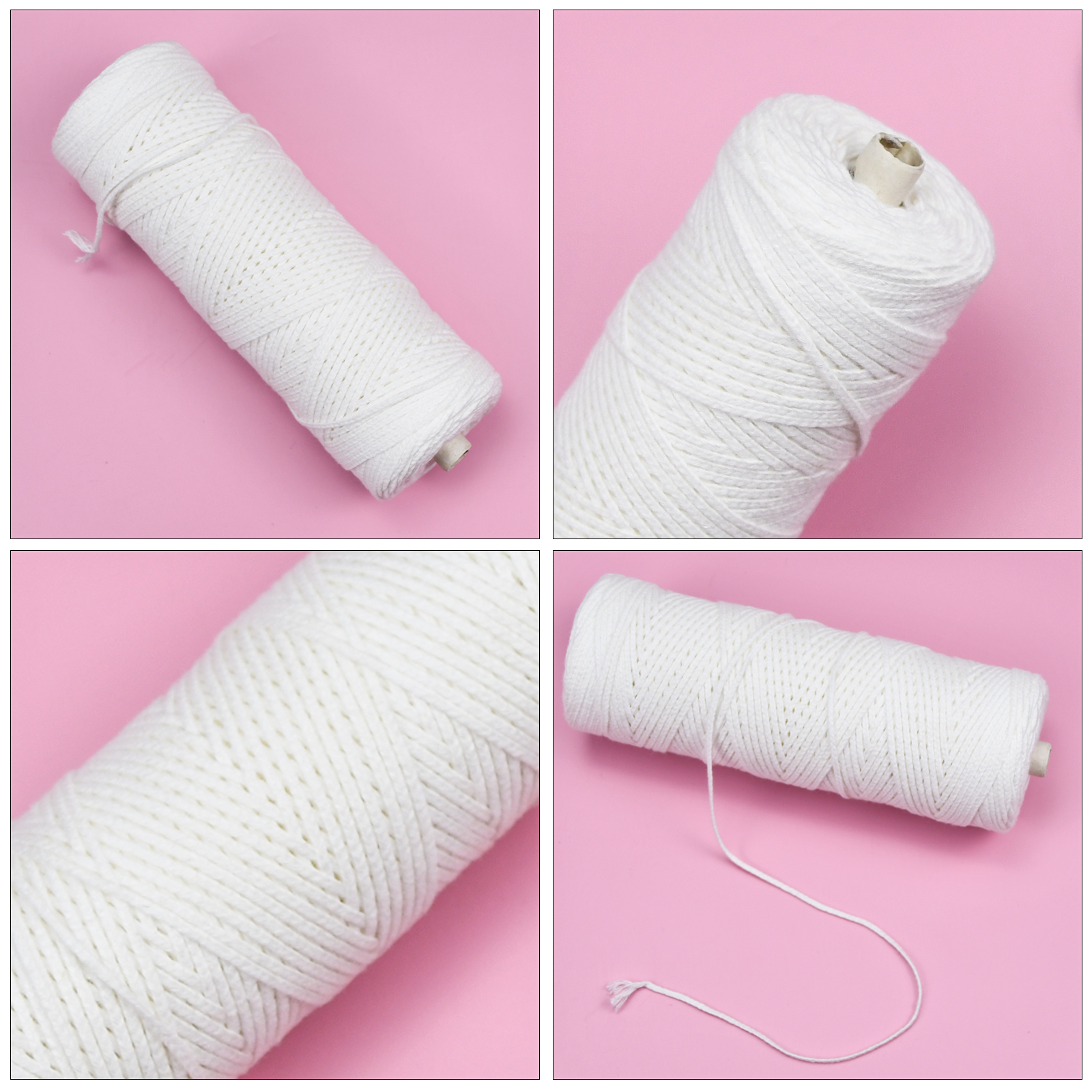 Candle Wicks Roll 24 Ply Braided Candle Wicks Natural - Temu