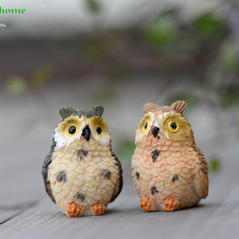 New Product Micro Landscape Creative Cute Owl Mini Doll - Temu