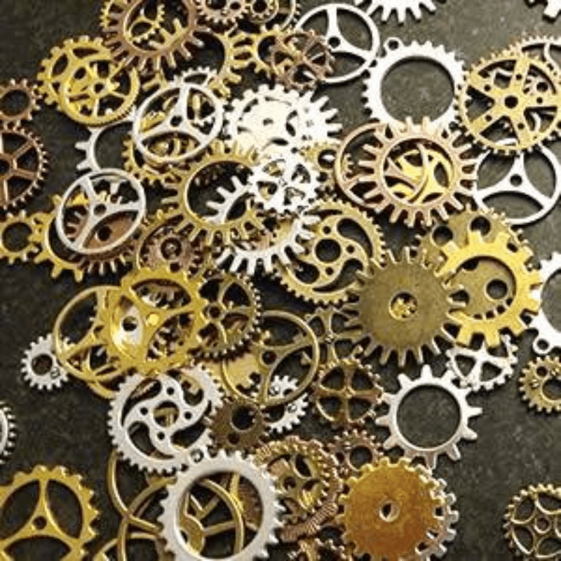  ArrowSarah Steampunk Watch Pieces and Parts - 75 Plus Pieces of  Vintage Gears, Wheels, cogs, Hands, Crowns, Stems, etc.